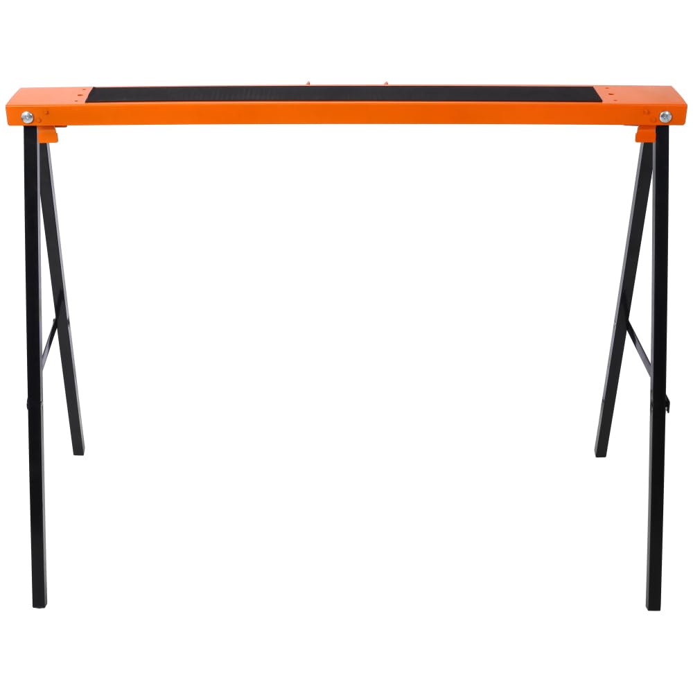 Folding Sawhorse 2 Pack Heavy Duty 550 lbs Capacity Portable Collapsible Metal Frame Non-Slip V134553