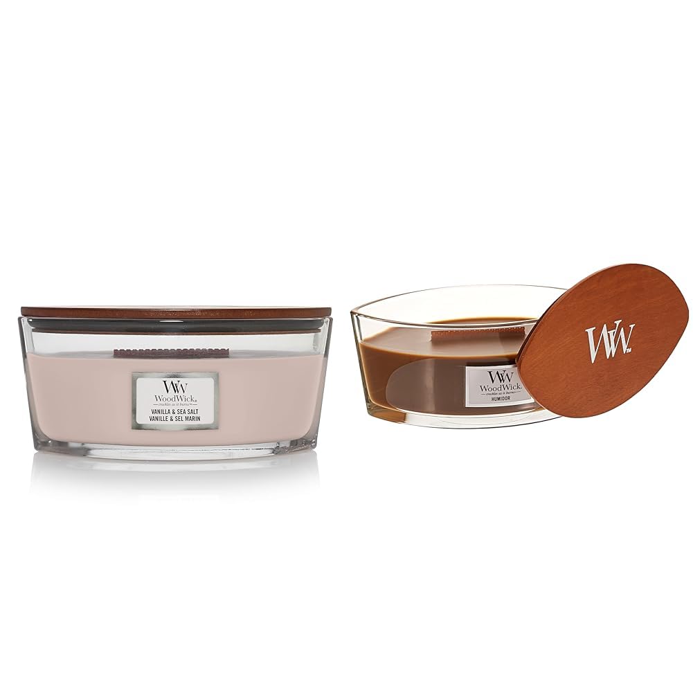 Vanilla & Sea Salt and Humidor Scented Candles 16oz X566