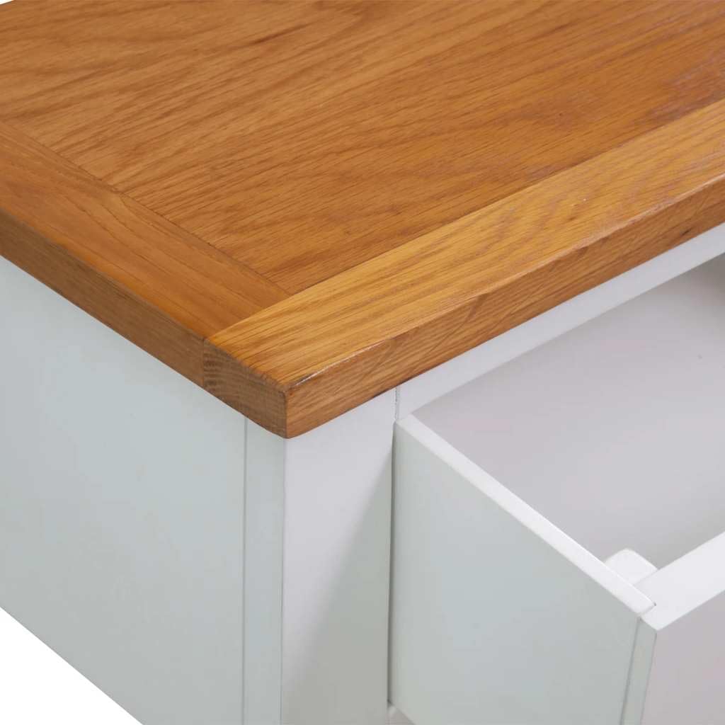 Solid Oak Console Table with Drawers J891