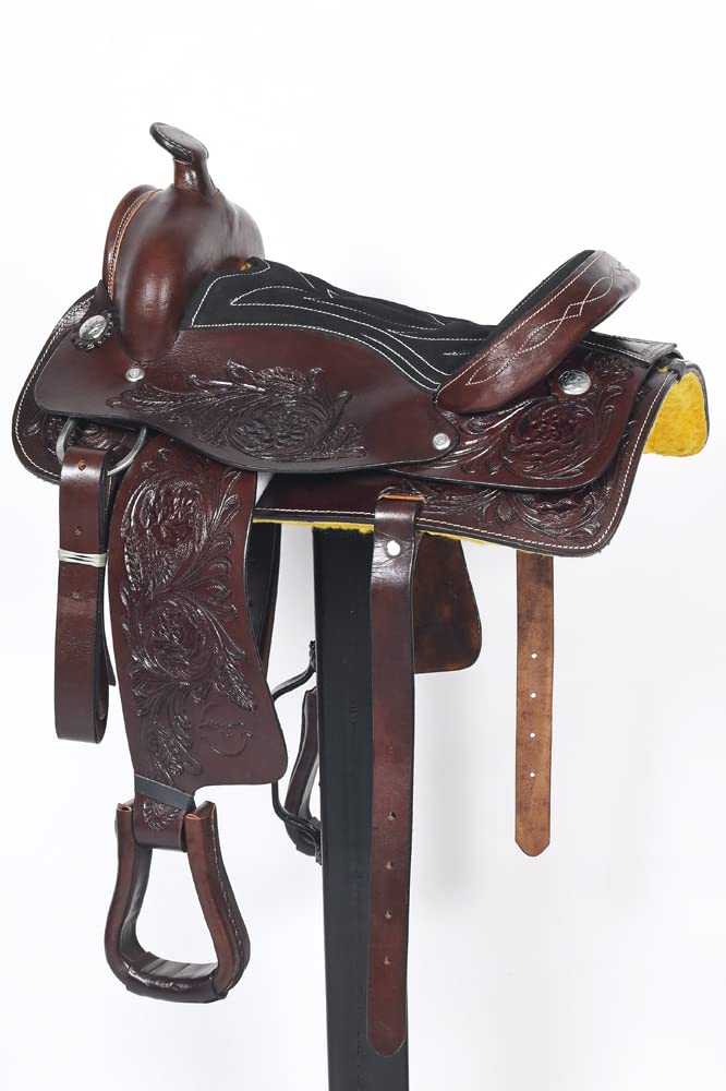 Dark Brown Leather Western Saddle N4103