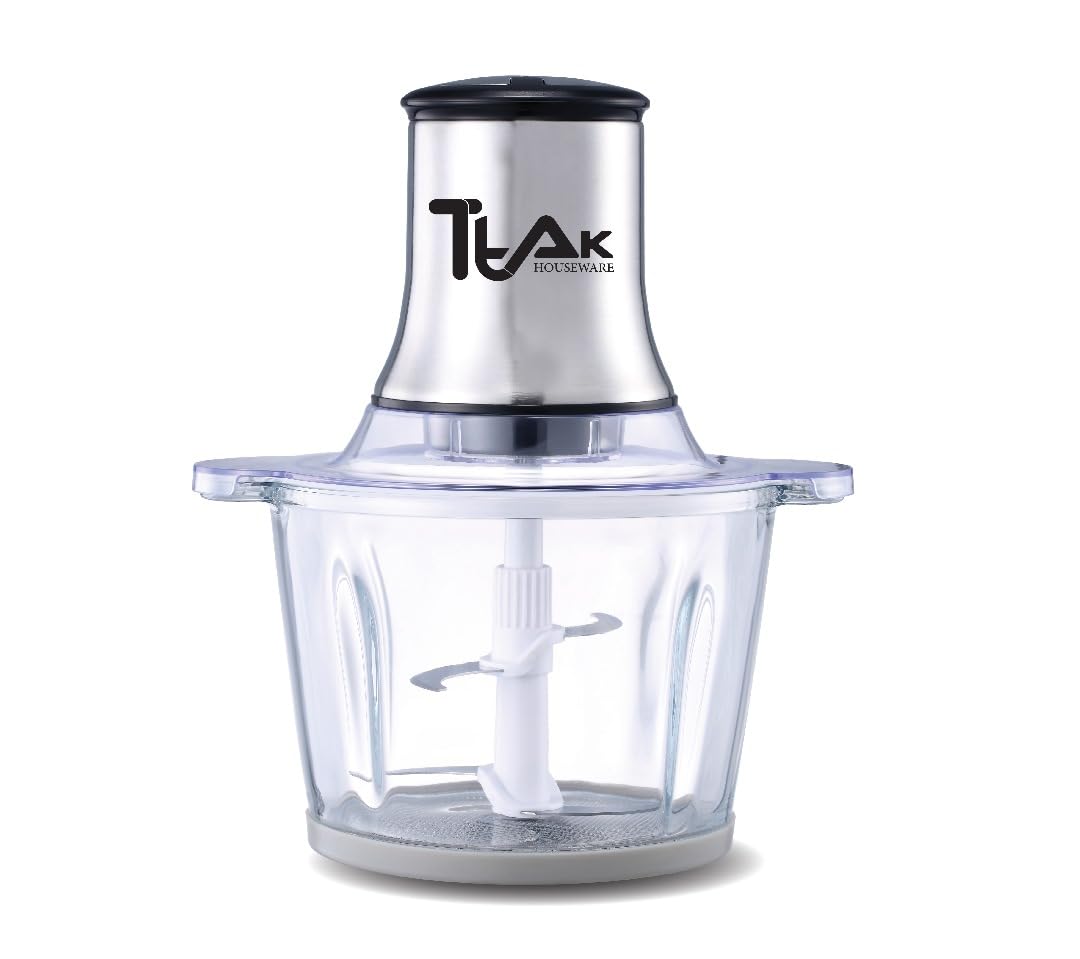 Electric Food Chopper with 3L Glass Bowl, 300W Motor, 4 Blades Y2067