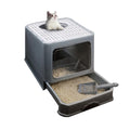 Foldable Enclosed Cat Litter Box with Lid O286218