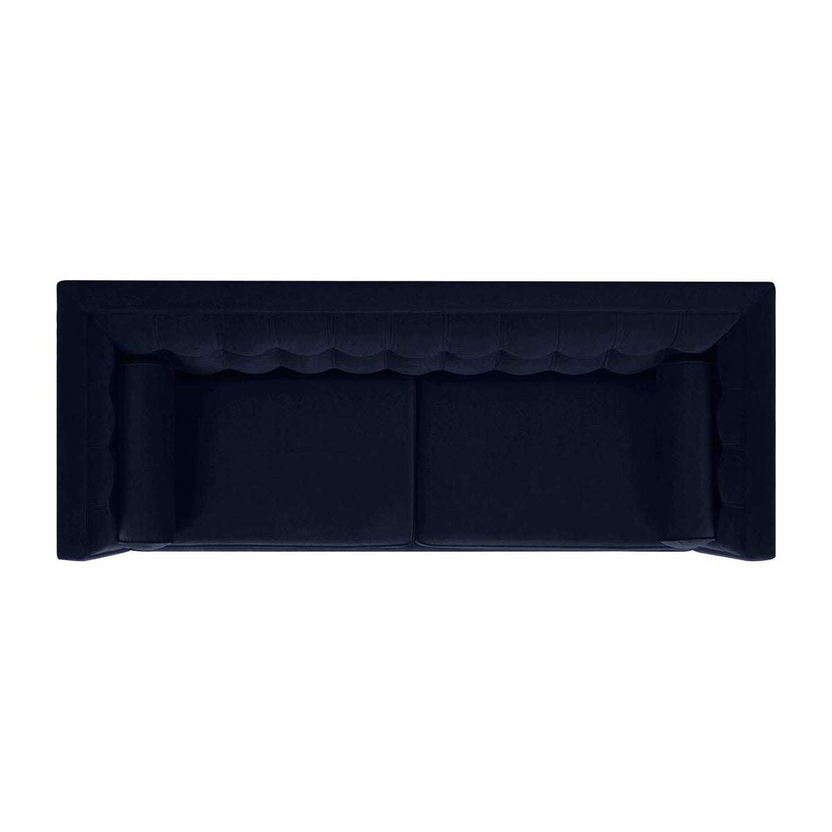 Dark Navy Blue Performance Velvet Tufted Sofa X625887