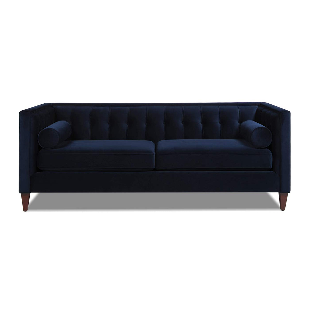 Dark Navy Blue Performance Velvet Tufted Sofa X625887