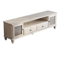 Modern TV Stand with 2 Drawers, 2 Storage Cabinets & 1 Open Shelf O49351