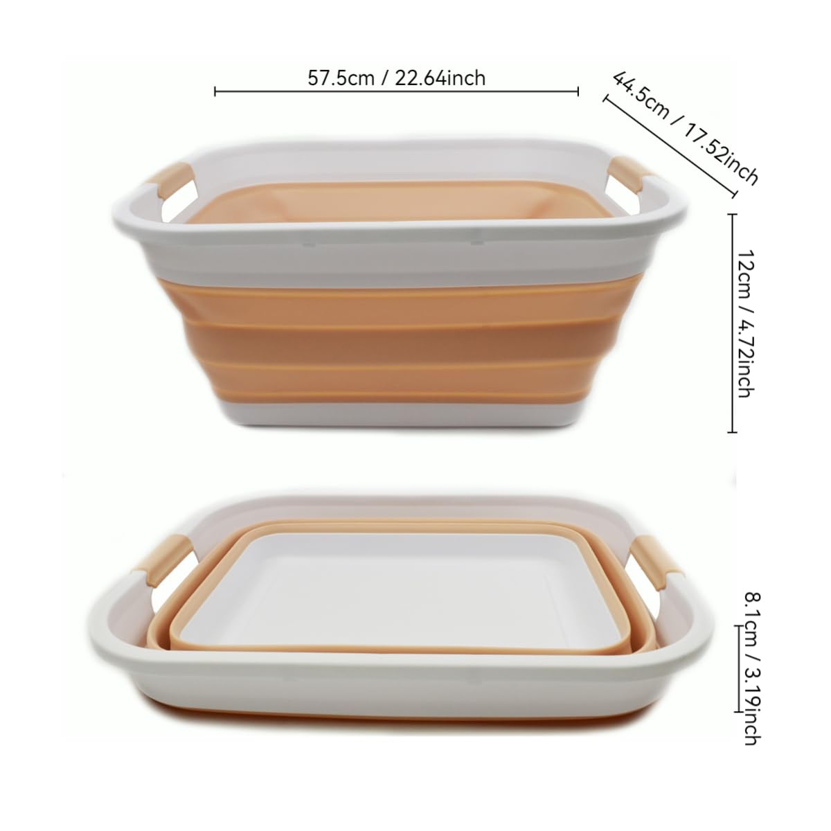 Collapsible Plastic Laundry Basket P981