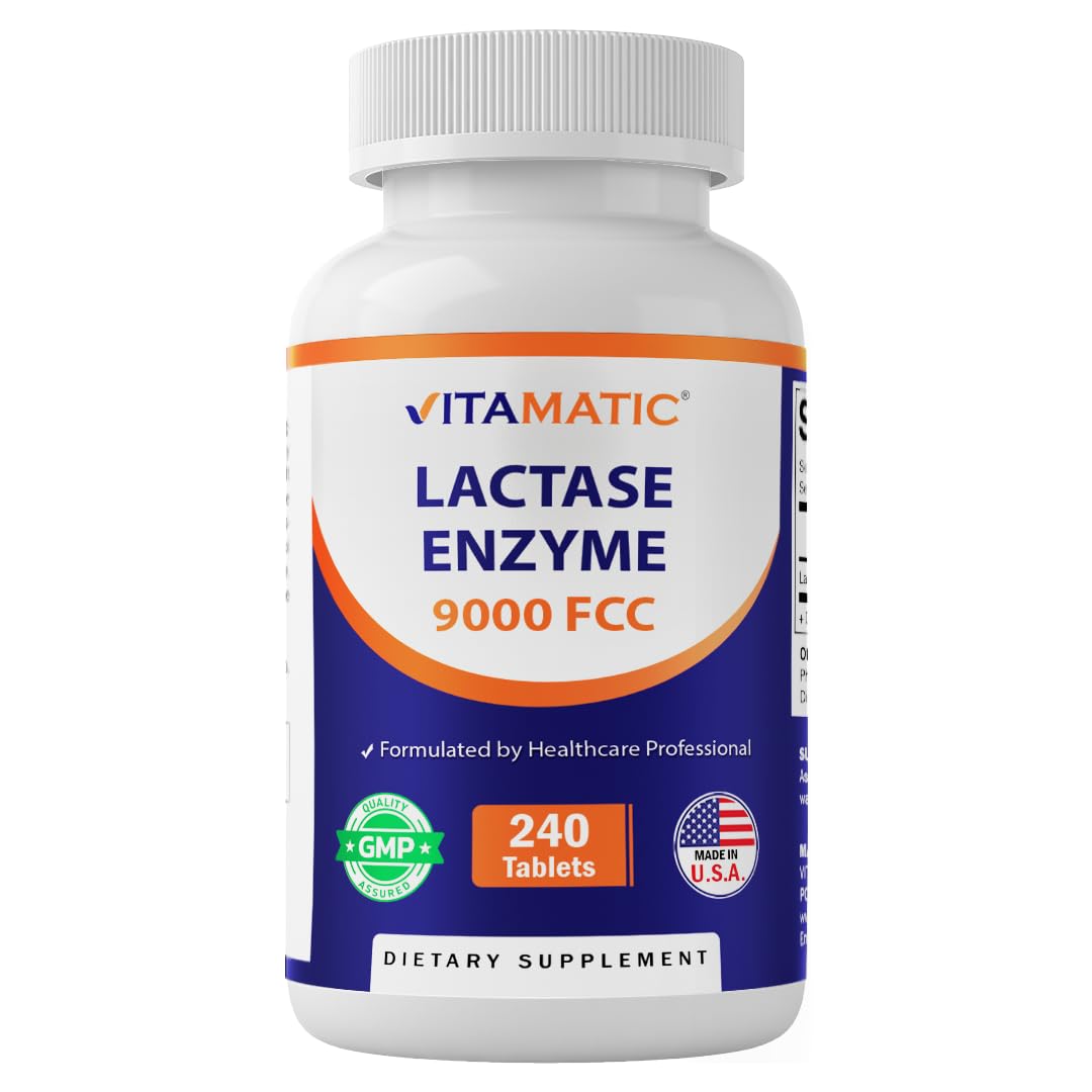Lactase Enzyme 9000 FCC 240 Tablets A474
