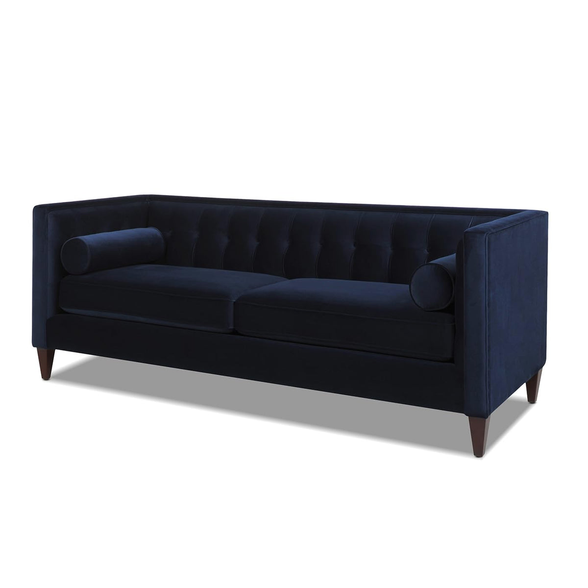Dark Navy Blue Performance Velvet Tufted Sofa X625887