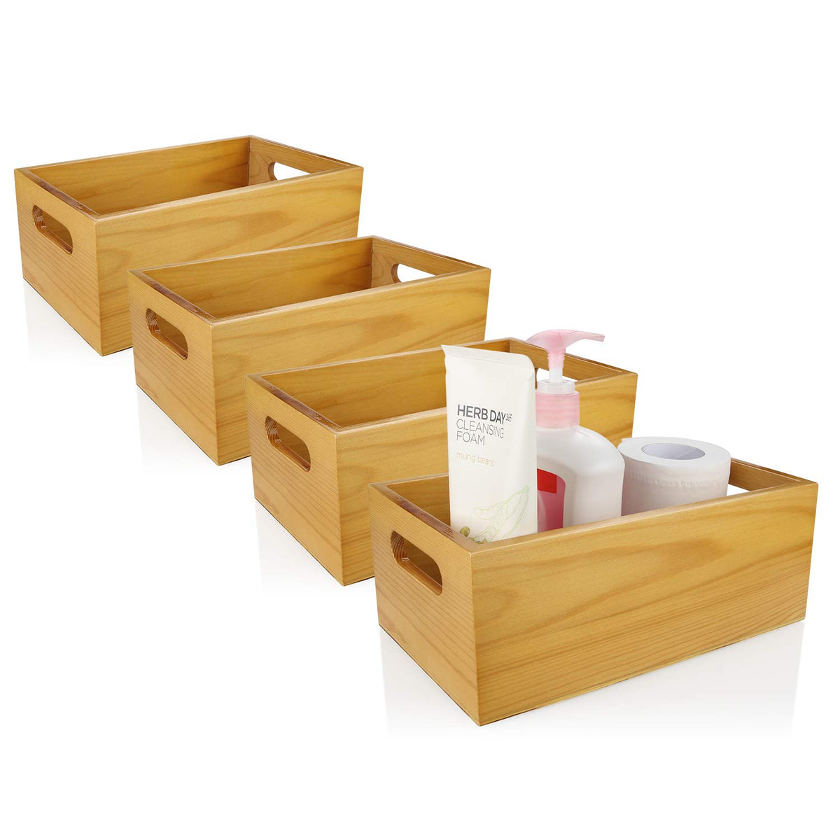 Pine Wood Organizer 4 Packs E75880