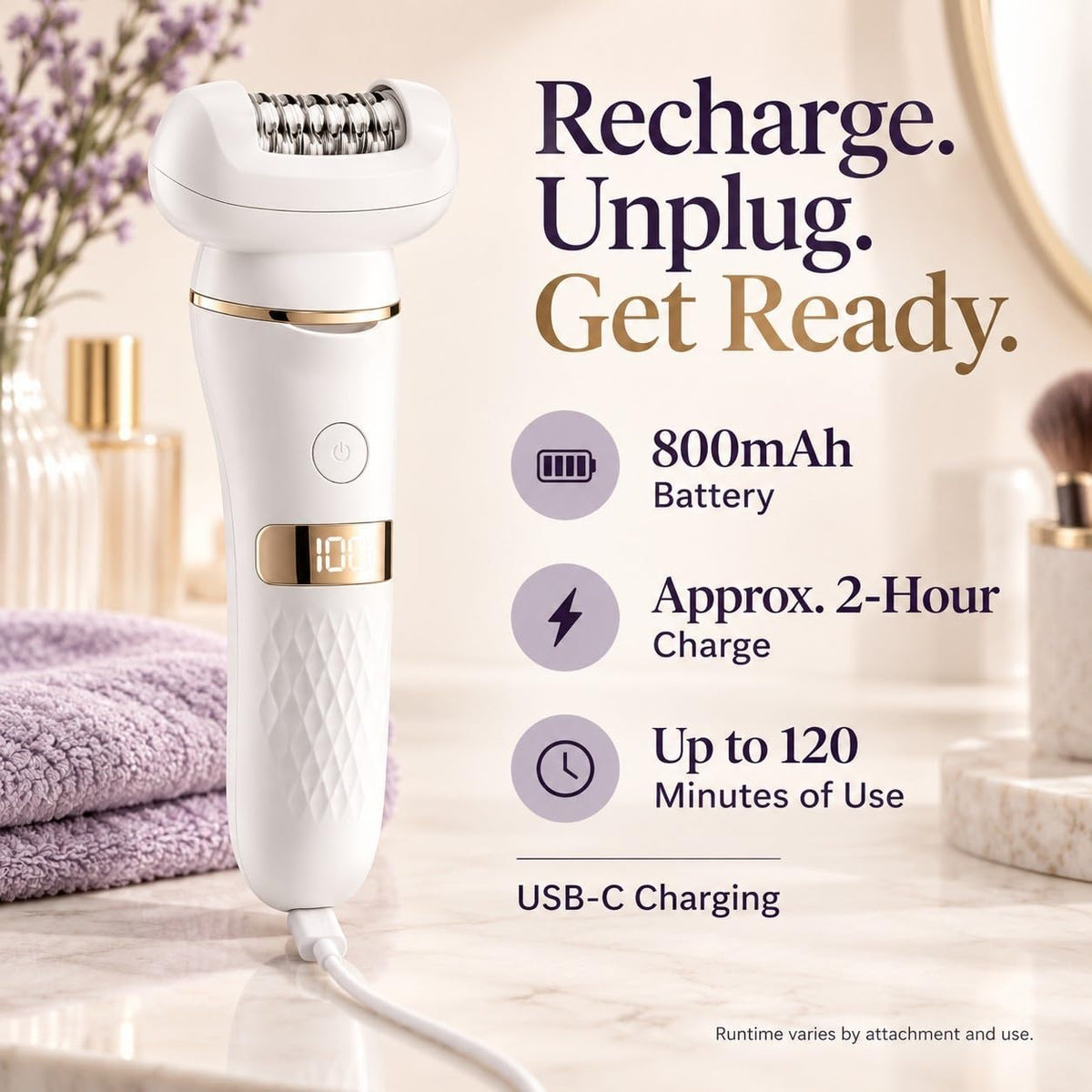 5-in-1 Electric Shaver IPX7 Waterproof Y7108