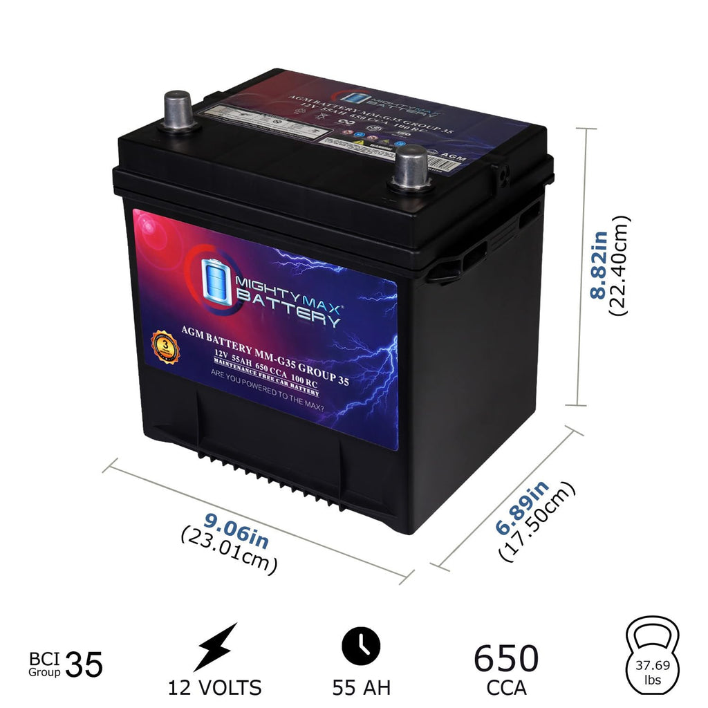 12V 55Ah AGM Replacement Battery V6121