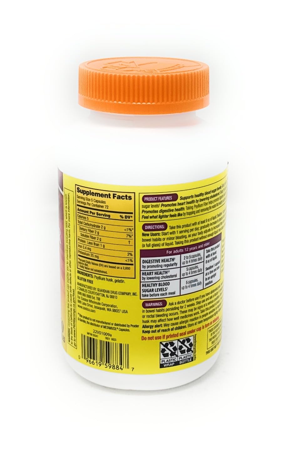 Fiber Supplement 360 Capsules B71851