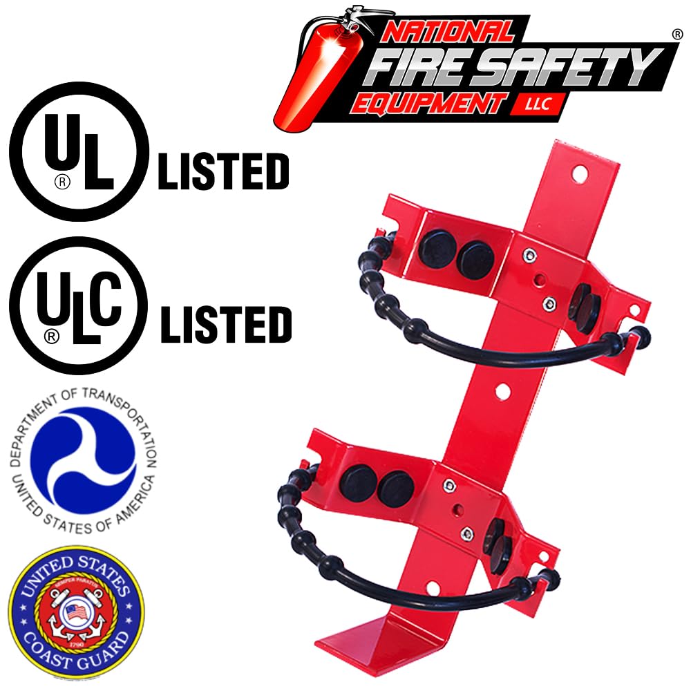 2.5Lb to 5Lb Auto Fire Extinguisher Vehicle Mount with Straps F422715