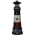 15" Tall Waterproof Resin Lighthouse Lamp with 360° Rotating LED R6516