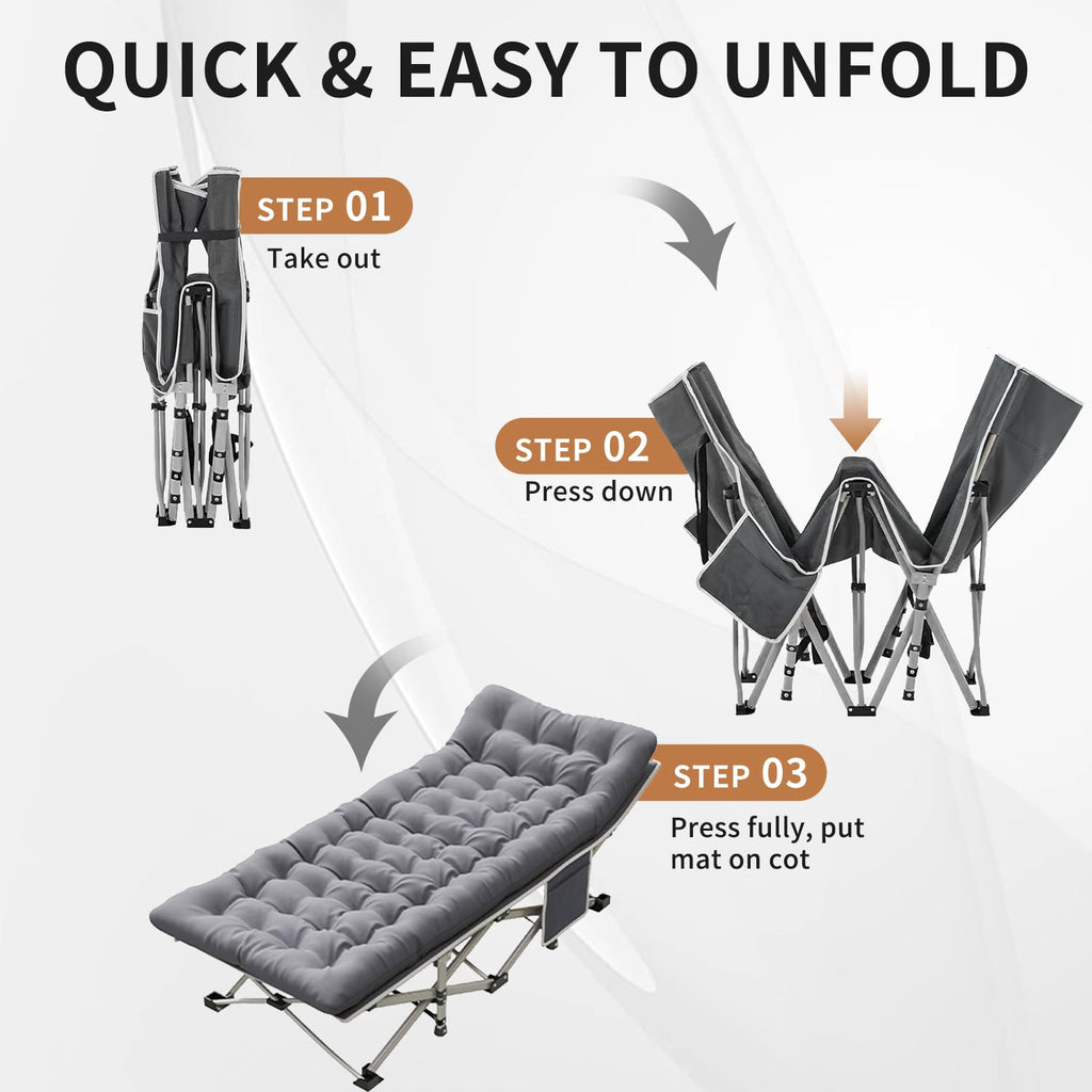 Camping Cot with Mattress P74430