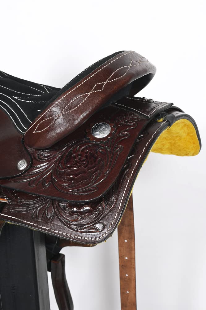 Dark Brown Leather Western Saddle N4103
