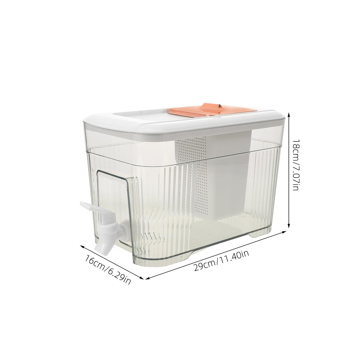 Cold Water Jug with Faucet White Q65662
