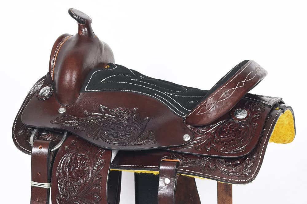 Dark Brown Leather Western Saddle N4103