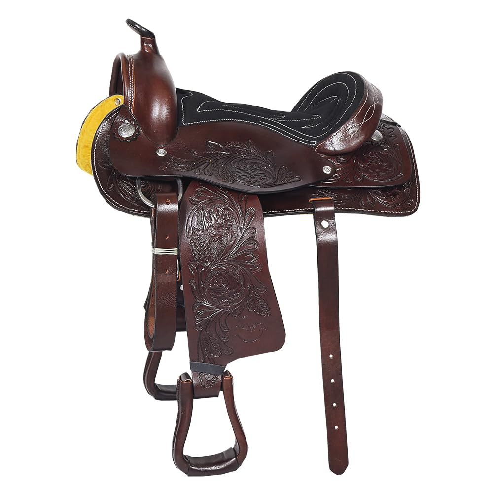 Dark Brown Leather Western Saddle N4103