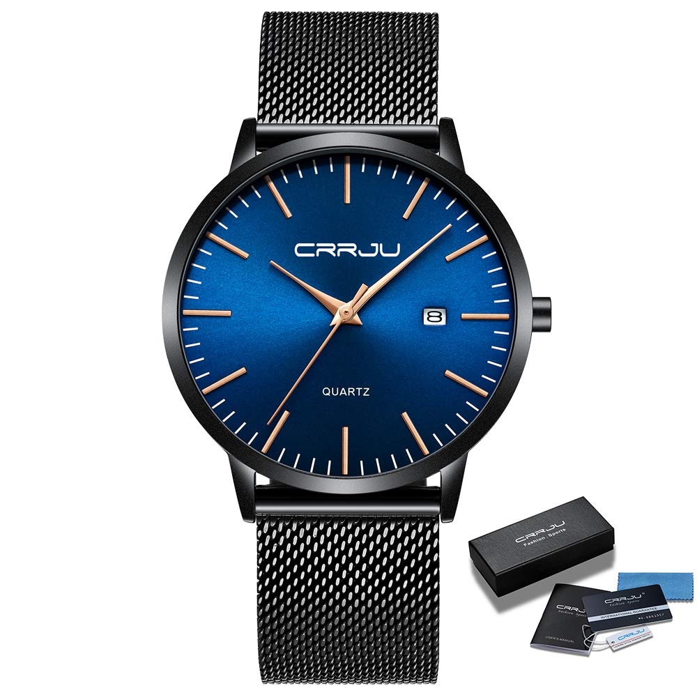 Minimalist Auto Date Quartz Waterproof Watch L936775