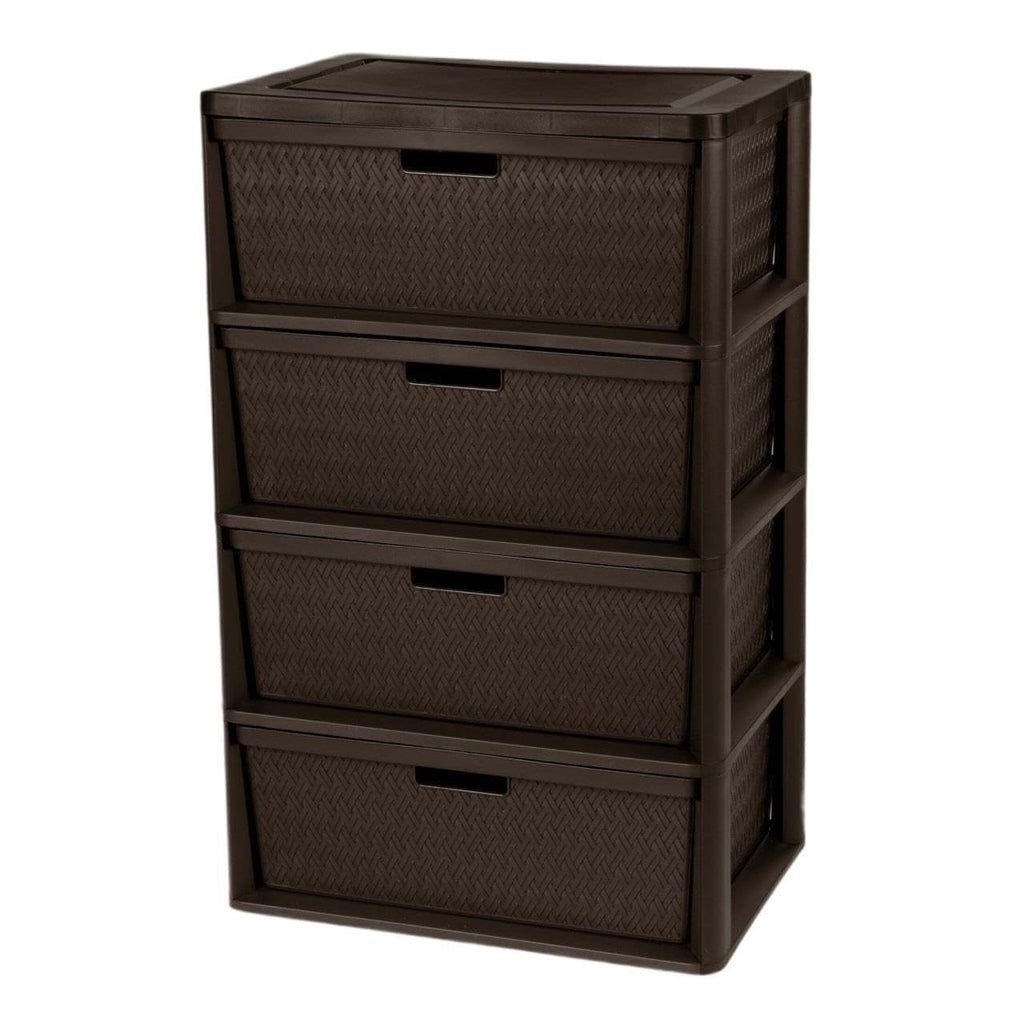 Brown 4 Drawer Storage Tower H35943