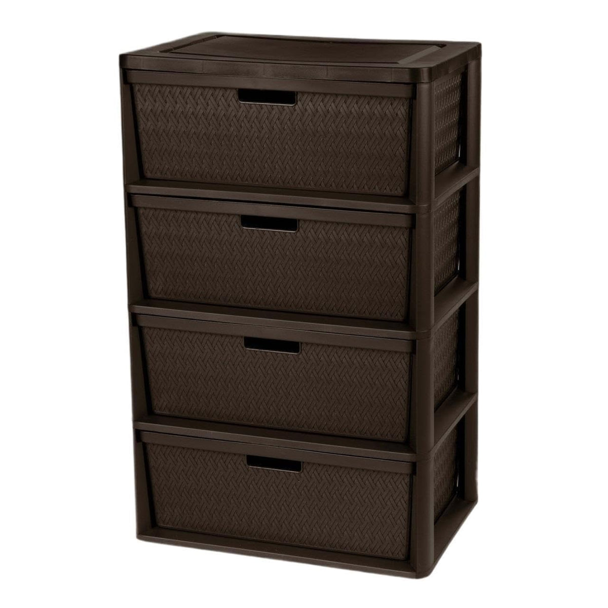 Brown 4 Drawer Storage Tower H35943