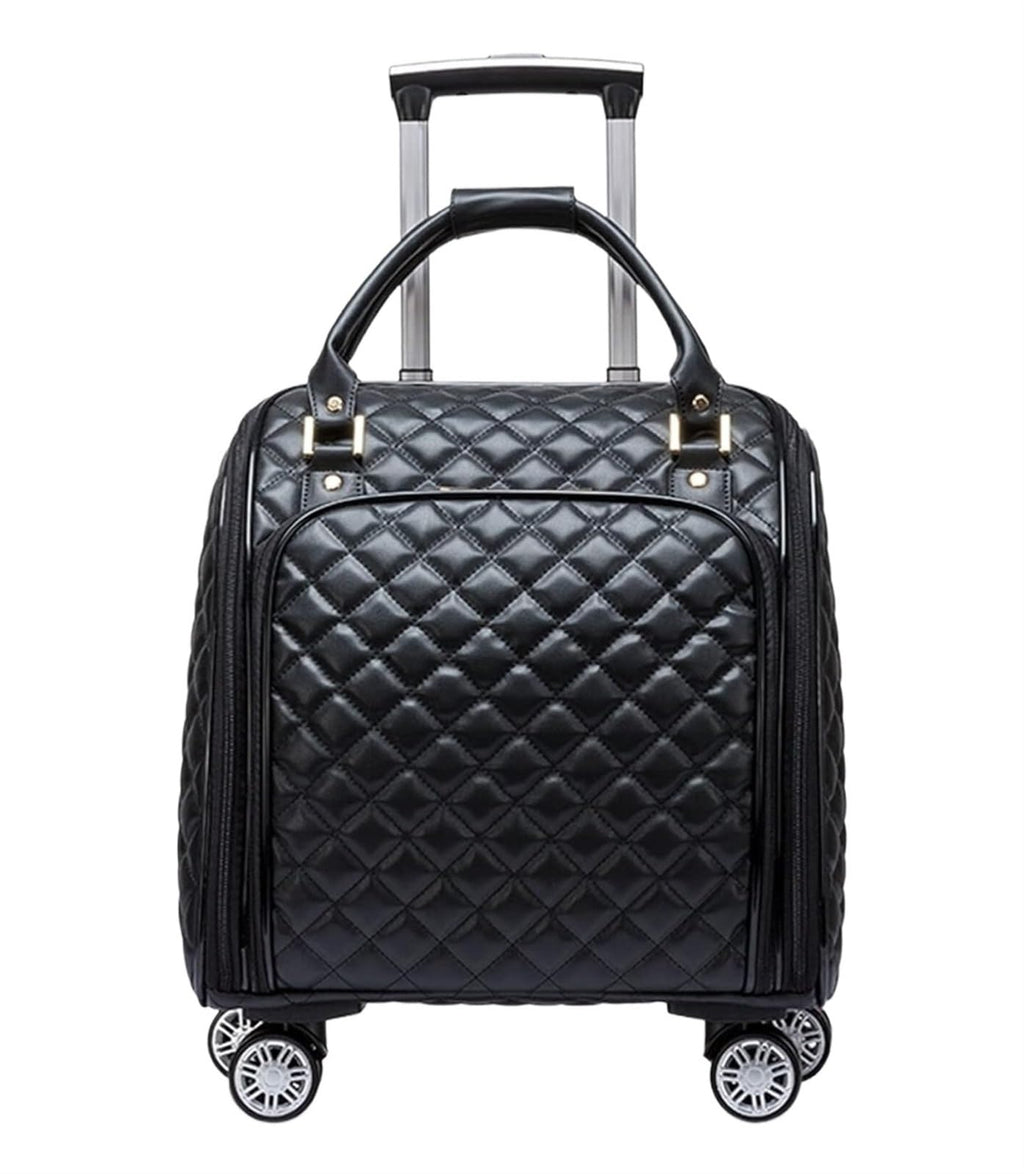 Black 18inch Softside Spinner Wheel Underseat Carry On Suitcase M40984