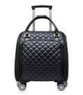 Black 18inch Softside Spinner Wheel Underseat Carry On Suitcase M40984