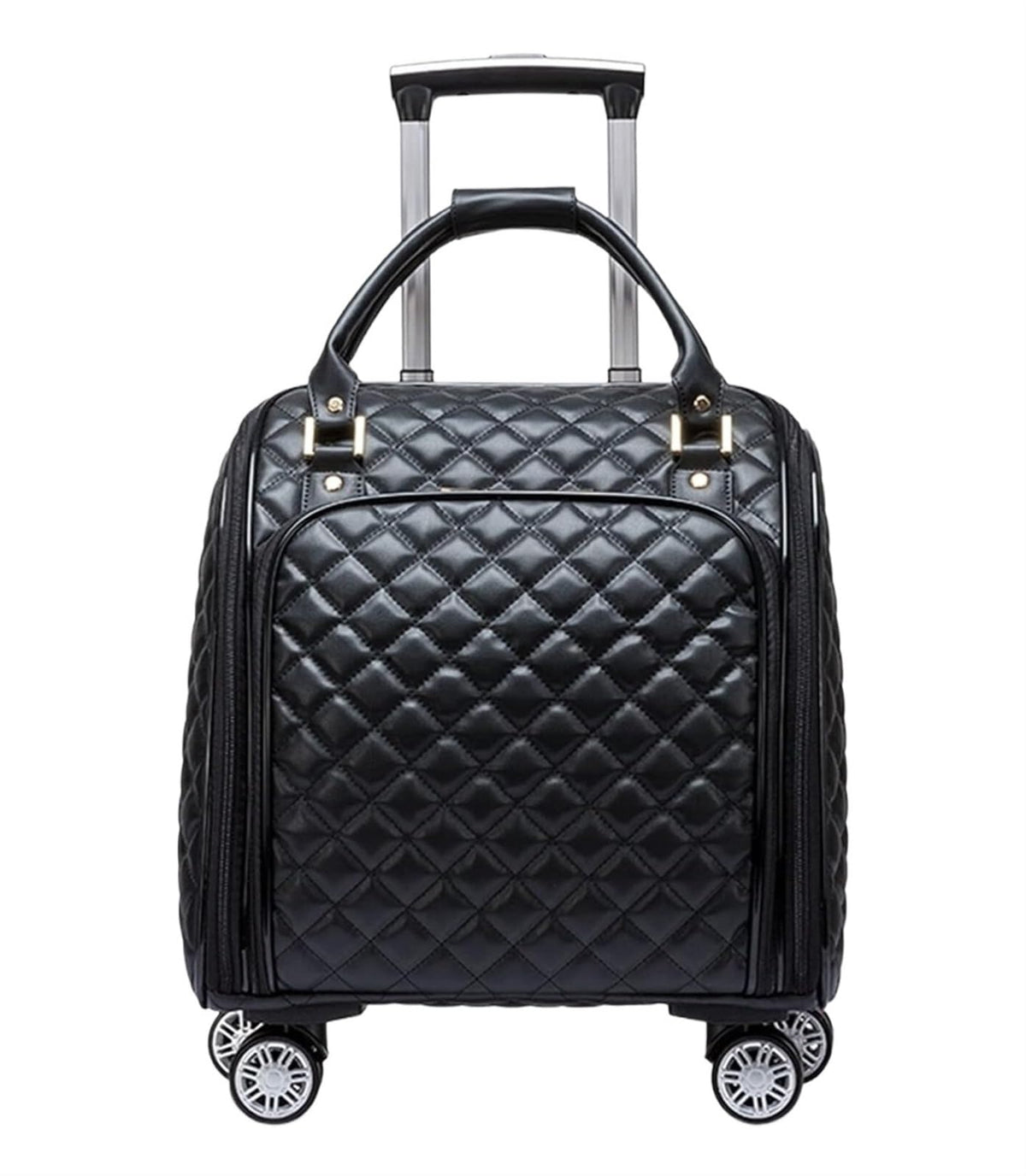 Black 18inch Softside Spinner Wheel Underseat Carry On Suitcase M40984