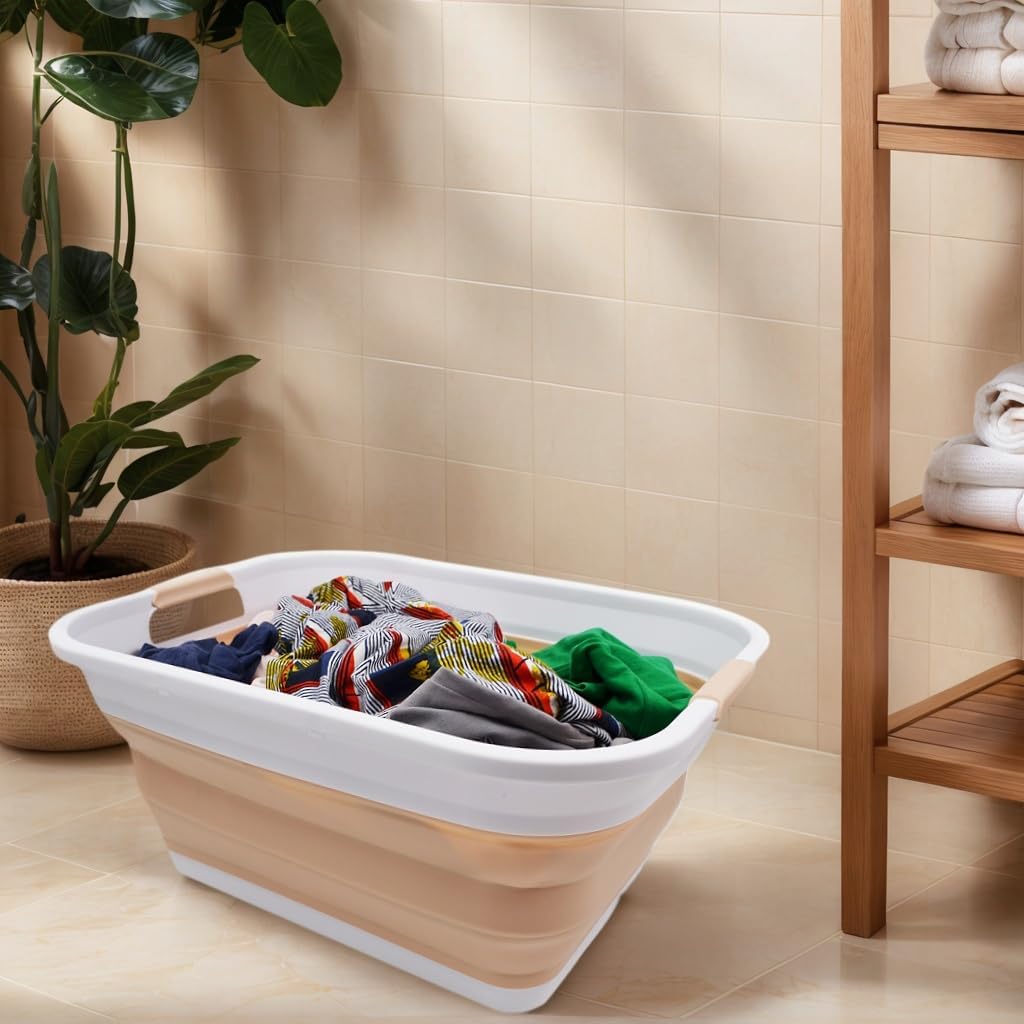 Collapsible Plastic Laundry Basket P981