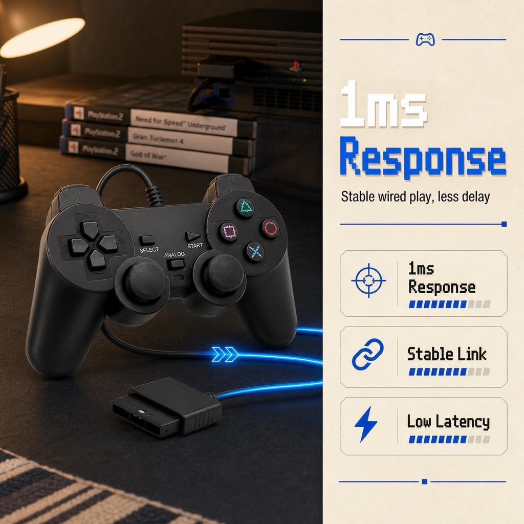 Wired PS2 Controller 2 Pack X215714