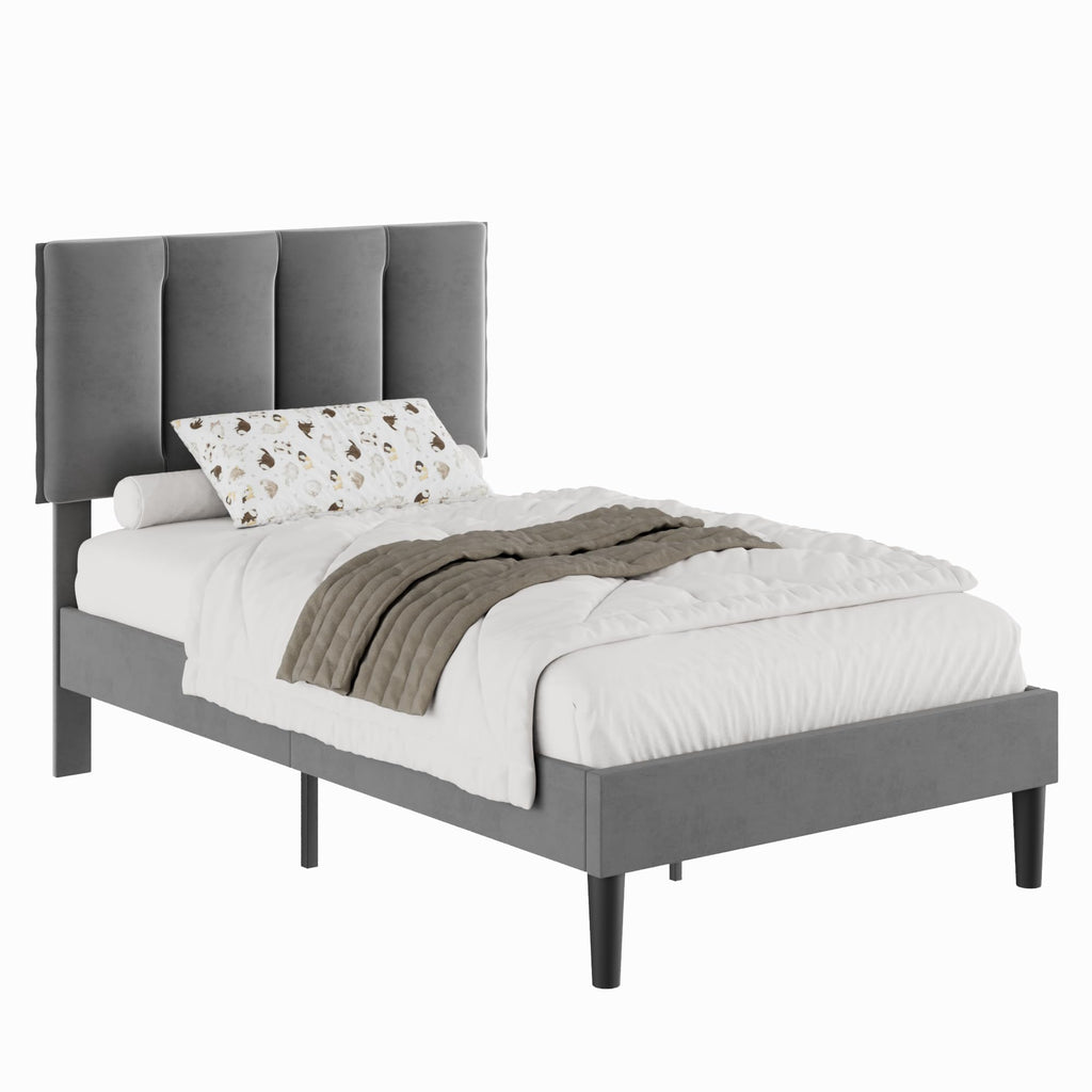 Twin Size Upholstered Bed Frame C686893