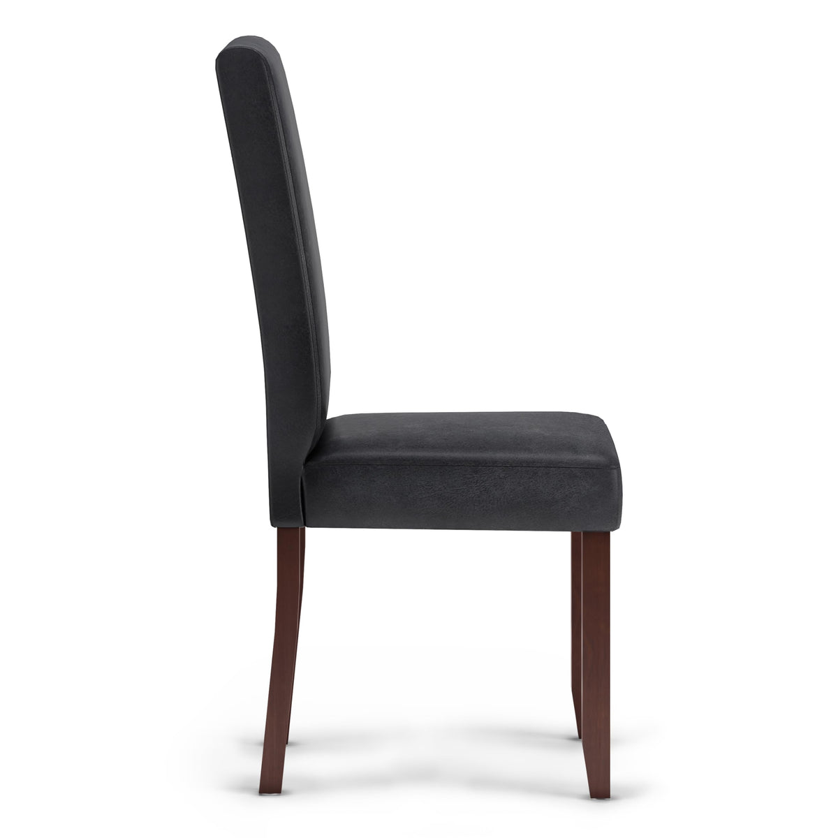 Vegan Leather Parsons Dining Chairs Black Set of 2 N264