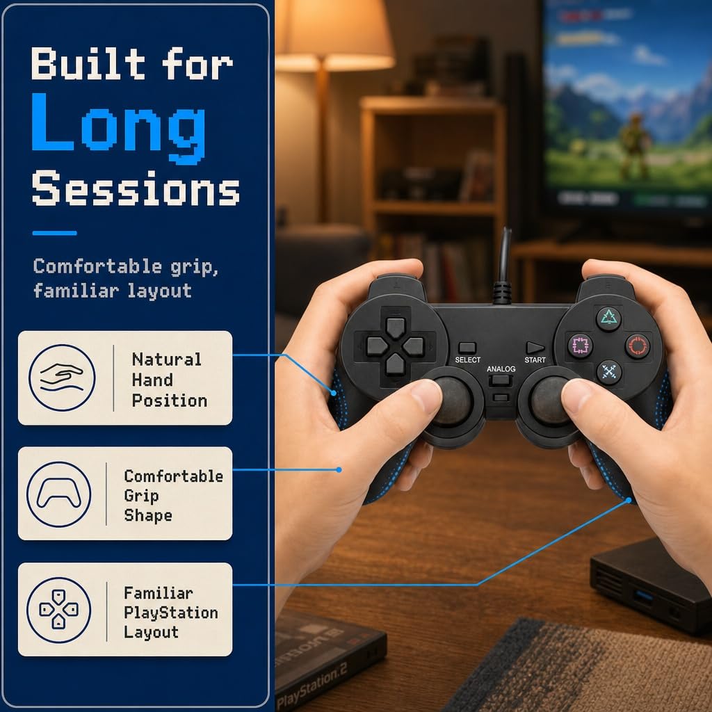 Wired PS2 Controller 2 Pack X215714