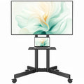 Rolling TV Stand with Tilt, Black S53501