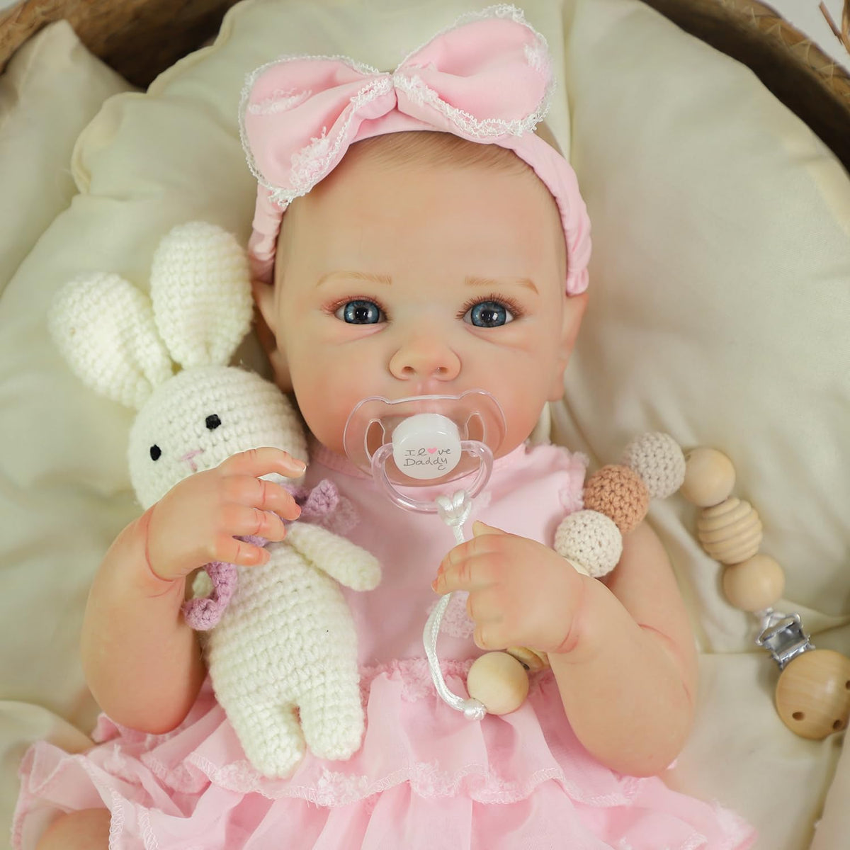20 Inch Realistic Lifelike Newborn Baby Doll Girl with Vinyl Body P6580