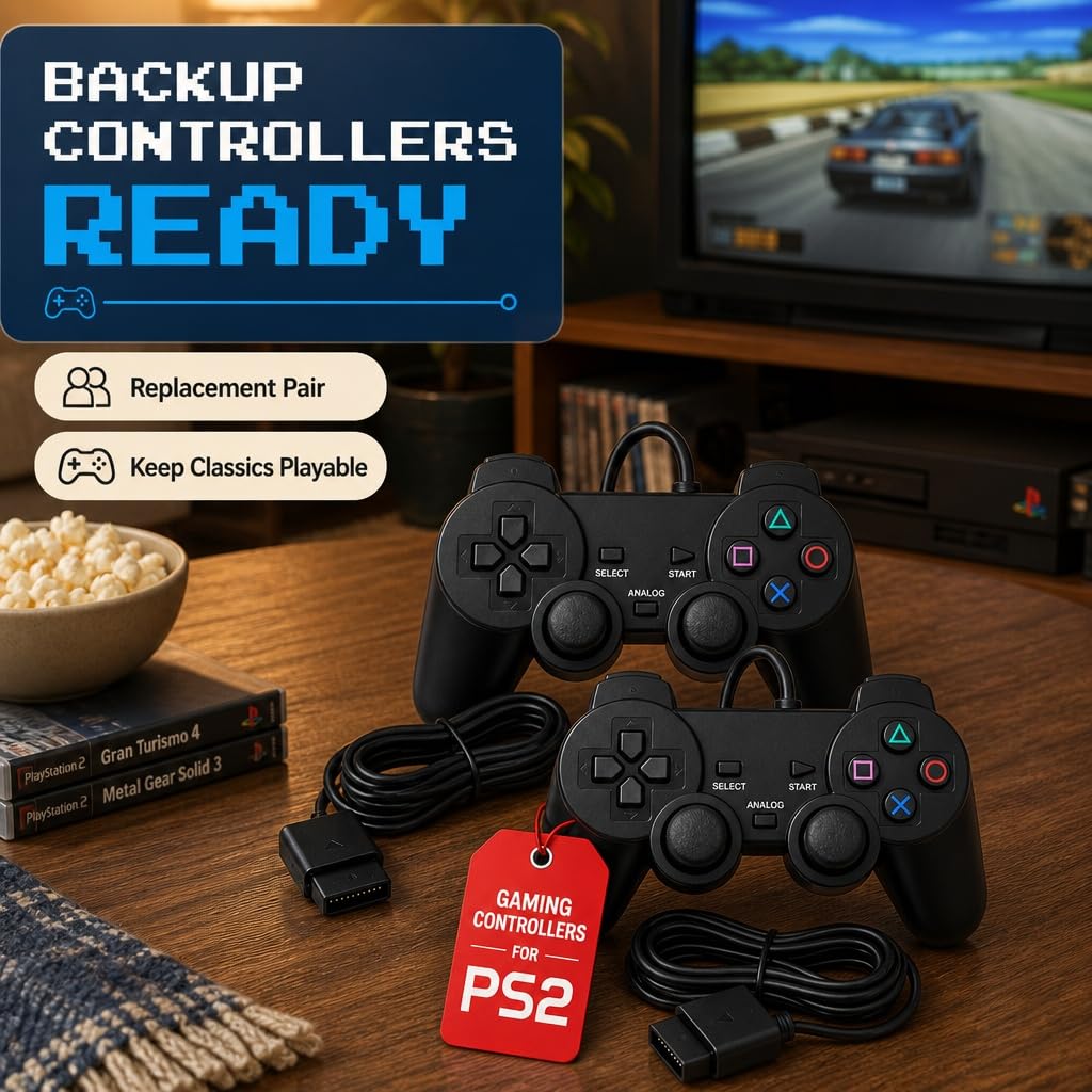 Wired PS2 Controller 2 Pack X215714