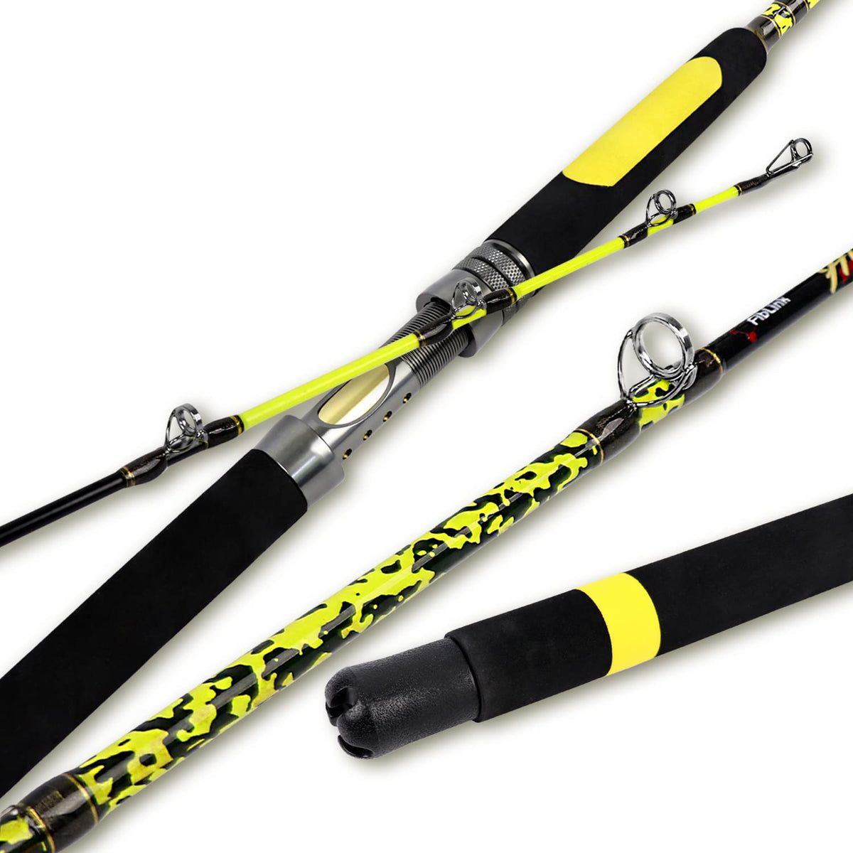 Catfish Fishing Rod Portable Travel Heavy 1 Piece/2 Piece M630374