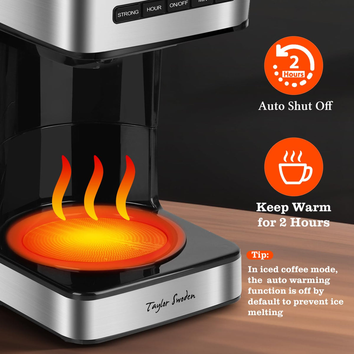 Programmable 12 Cup Drip Coffee Maker Y2874