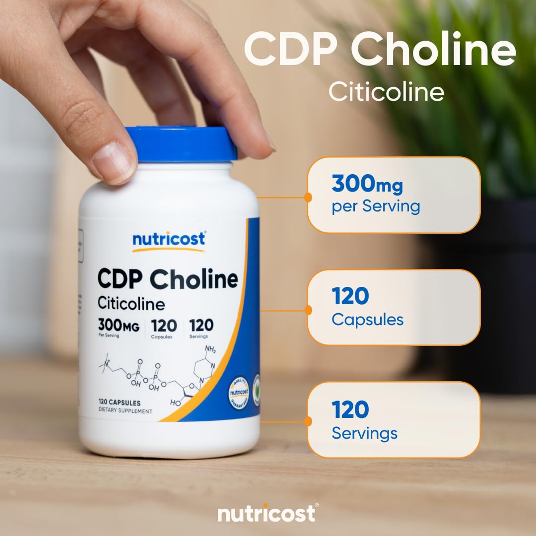 CDP Choline 300mg 120 Vegetarian Capsules M853815