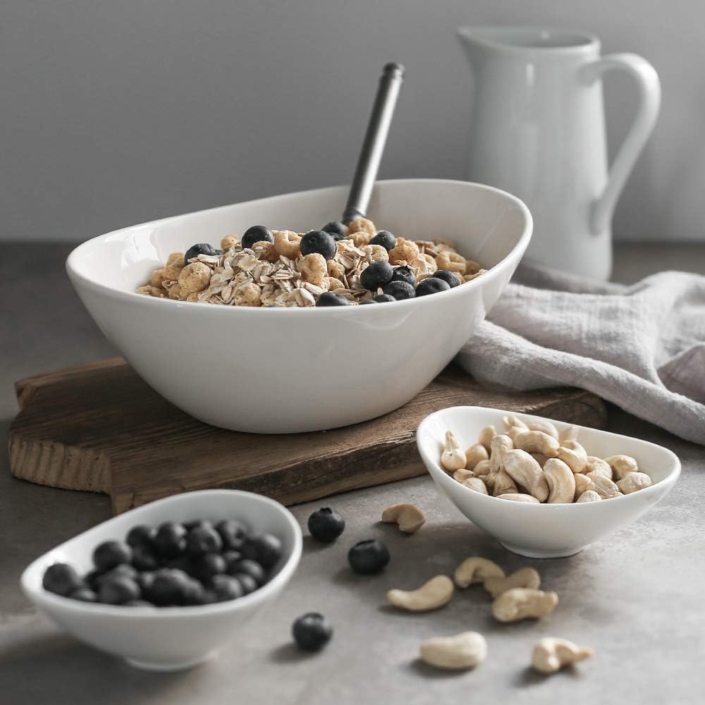 9.25" Oval Serving Bowls Set of 4 O571