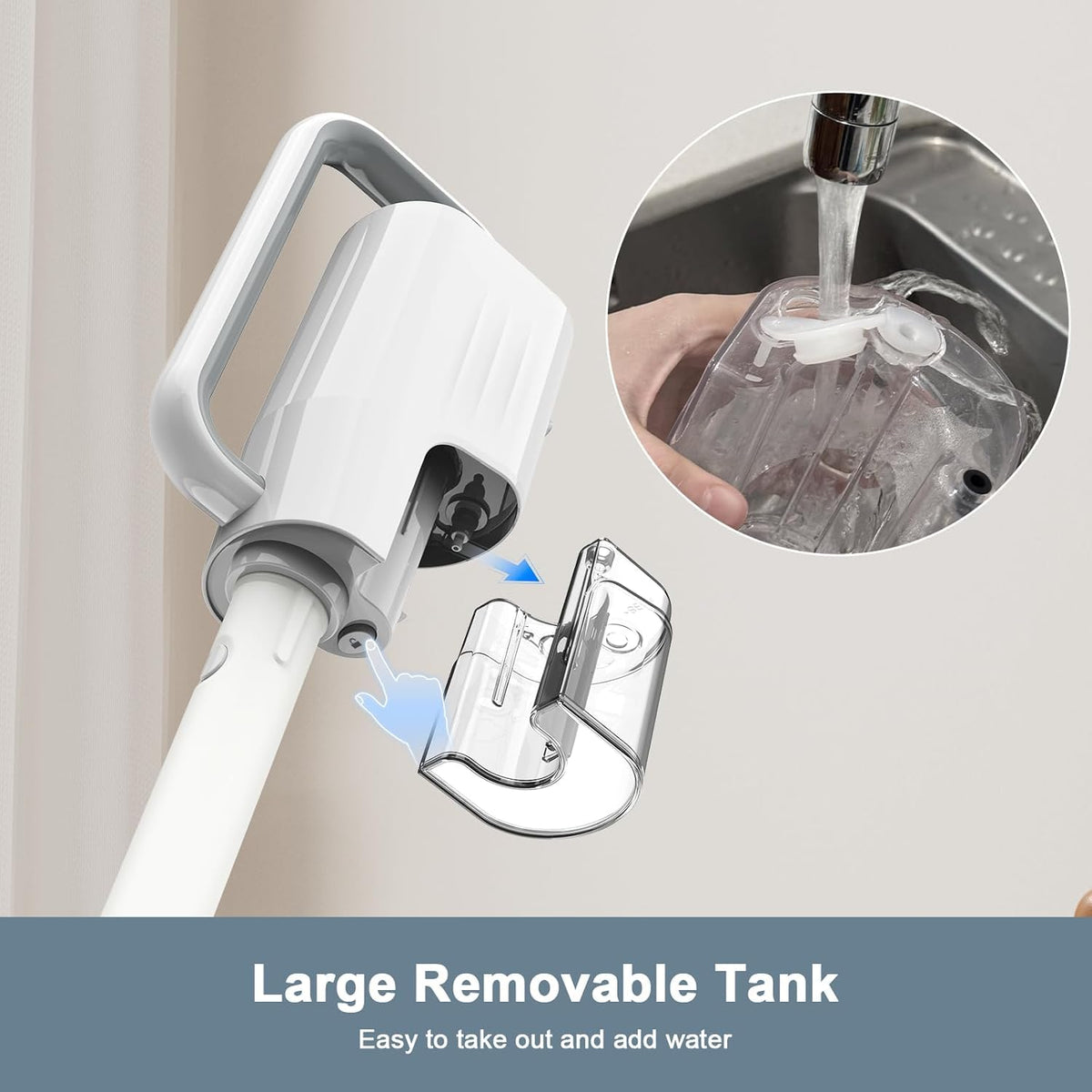 1200W 6-in-1 Steam Mop with 2 Modes, 400ML Removable Tank X21049