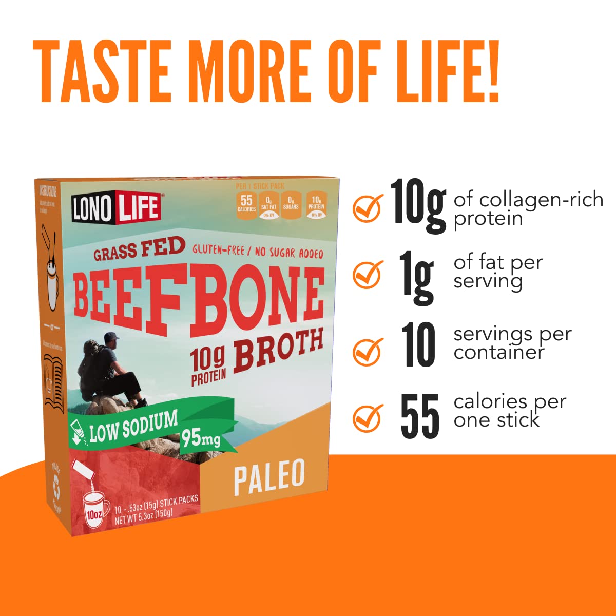 Low Sodium Beef Bone Broth Powder Mix I4157