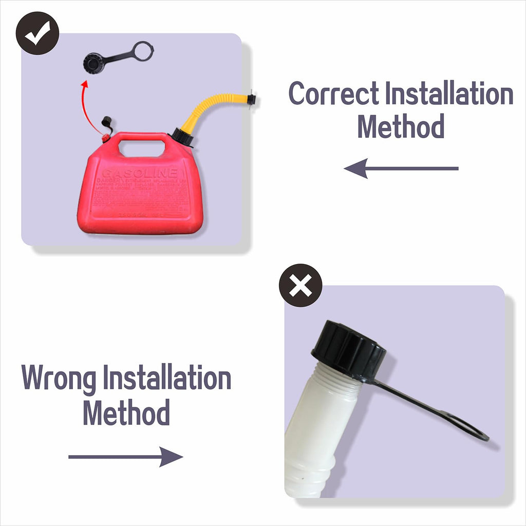 Gas Can Spout Replacement Kit with Flexible Pour Nozzle F521