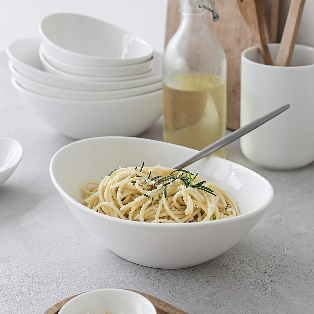 9.25" Oval Serving Bowls Set of 4 O571