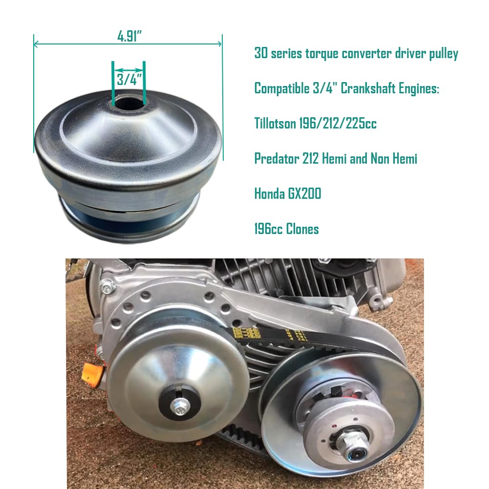 3/4'' Bore Driver Pulley 30 Series Torque Converter Z1294