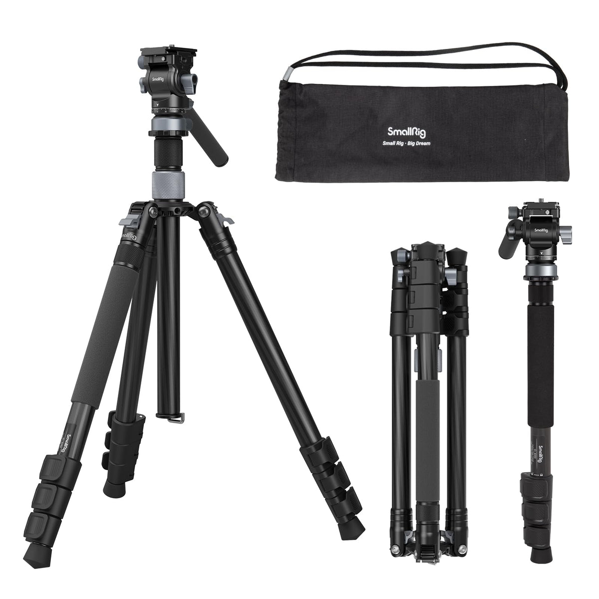 Carbon Fiber Video Travel Tripod Y20508