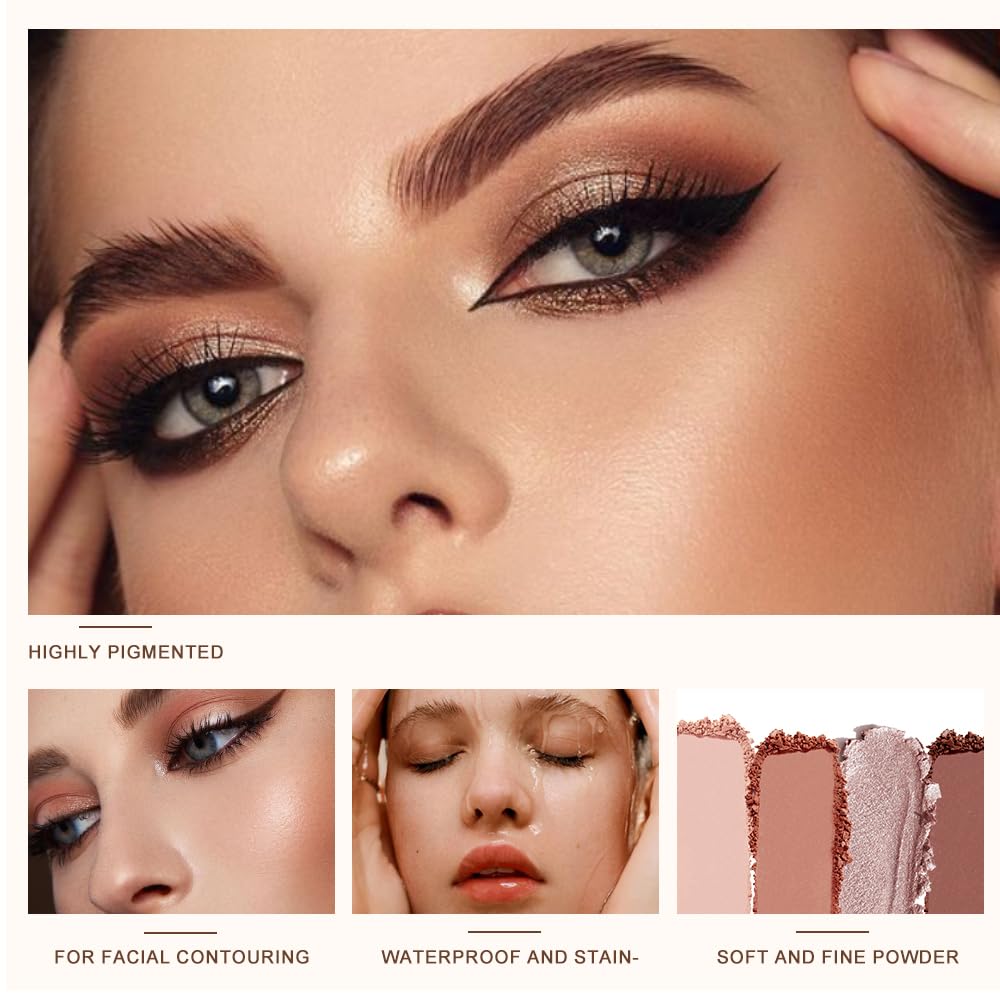 5 Colors Matte and Shimmer Eyeshadow Palette H4926