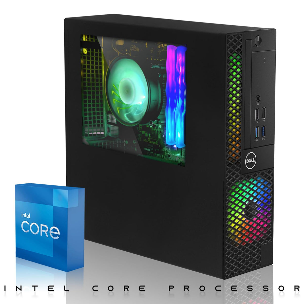 Intel Core i5 32GB RAM 2TB SSD Desktop PC with 24 Inch Curved Monitor K646