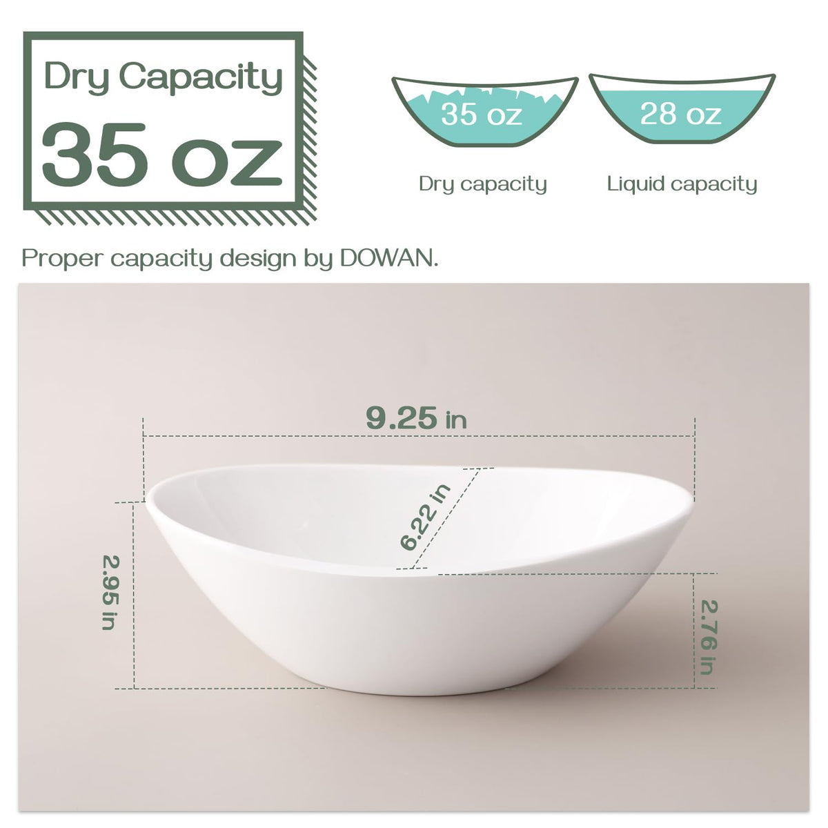 9.25" Oval Serving Bowls Set of 4 O571